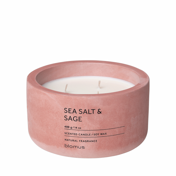 Duftkerze -FRAGA- Farbe: Withered Rose - Duft: Sea Salt & Sage Ø 13 cm  (65956)